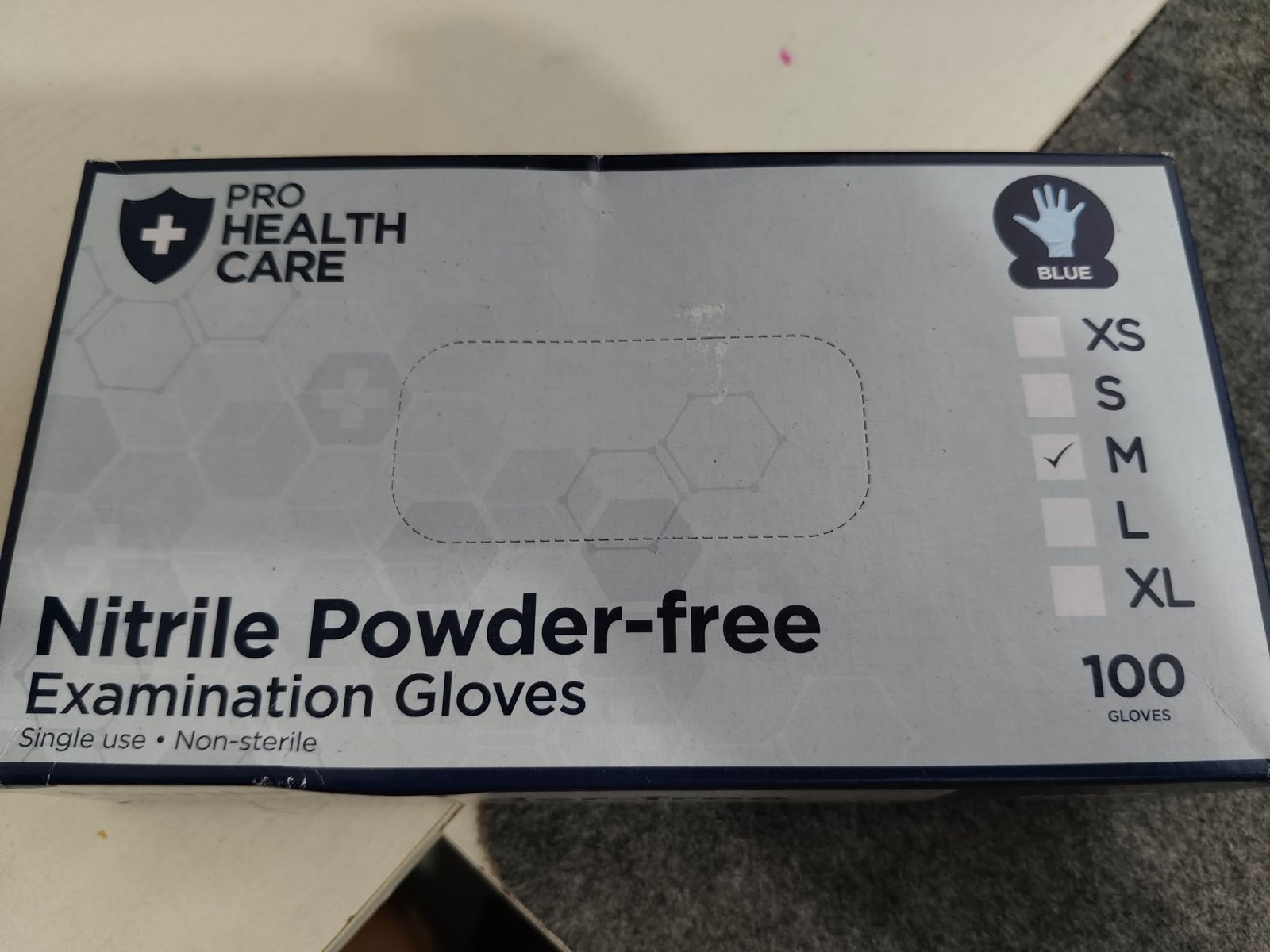 Nitrile Gloves medium prohealthcare 100 pcs / box