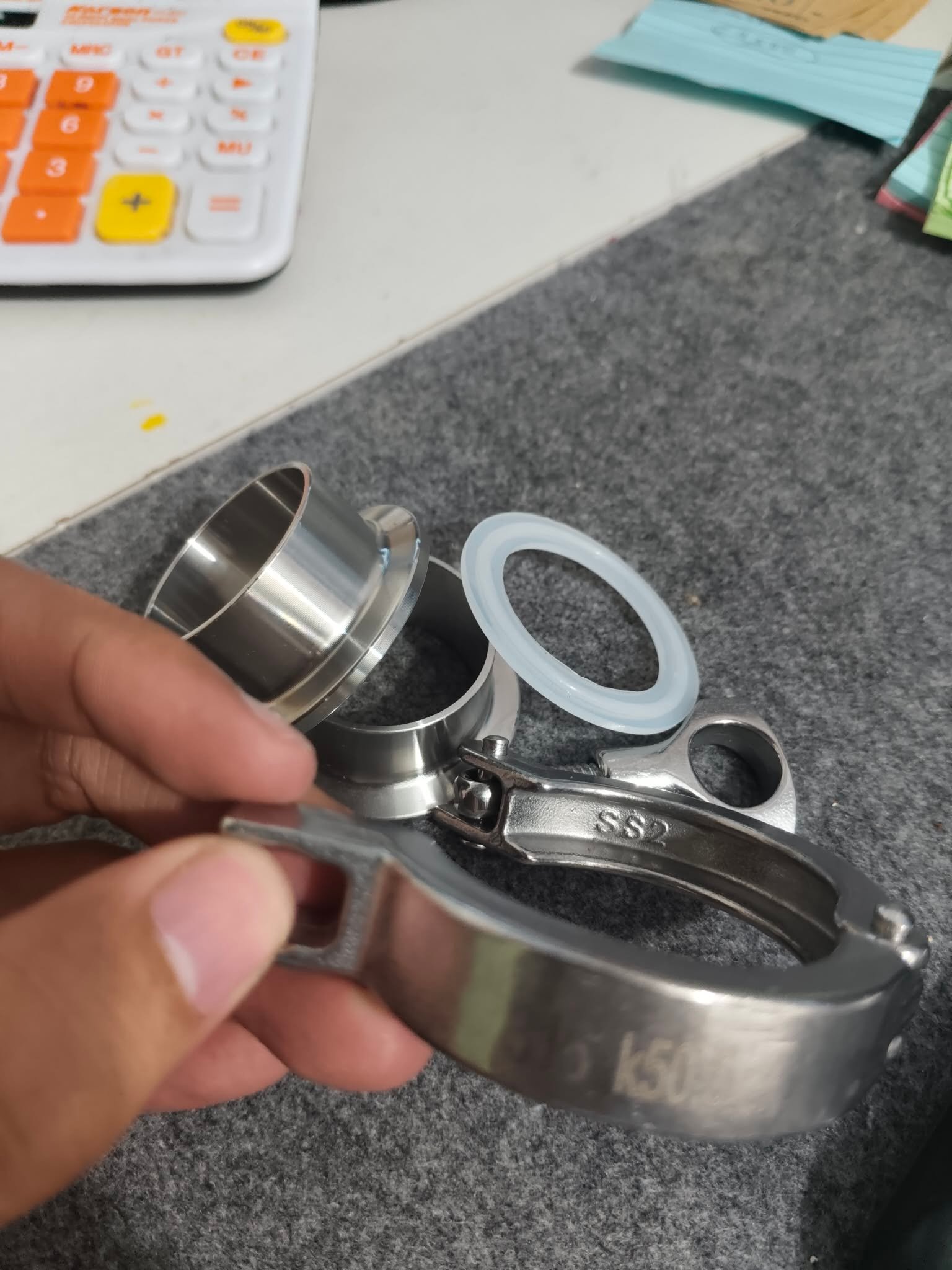 Sanitary Triclamp 1-1/2"   STAINLESS STEEL 316
