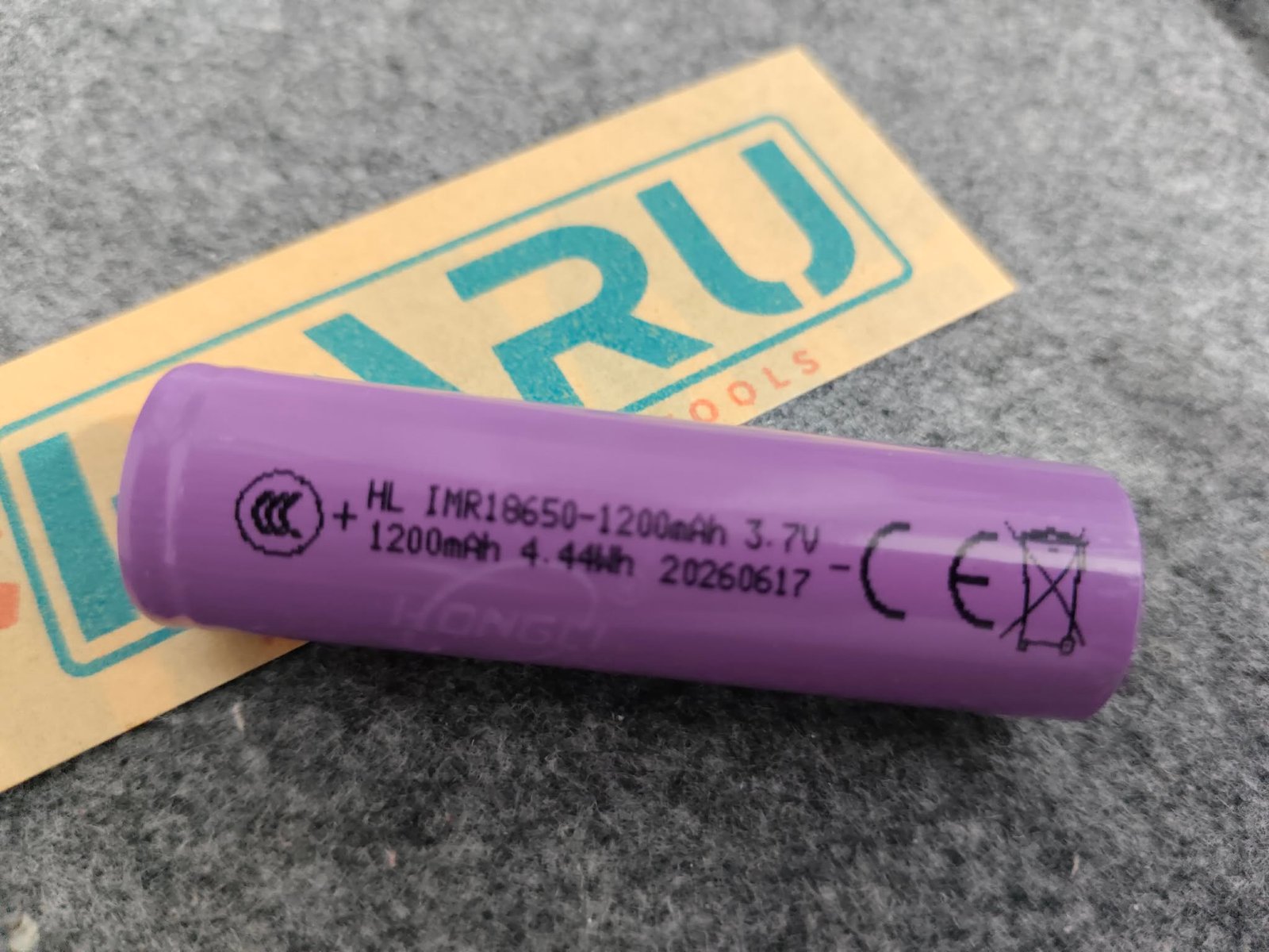 Battery 18650, 1200MAH, 3.7V