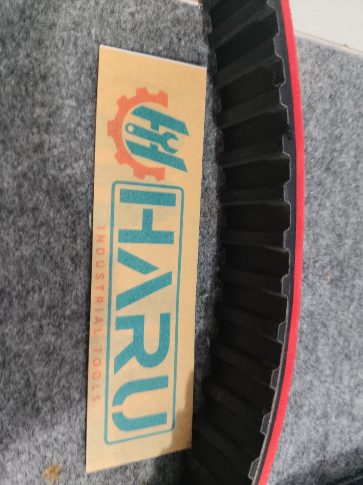 Red Timing Belt (Teeth 125/30mm width ) with linatex red 1/8"